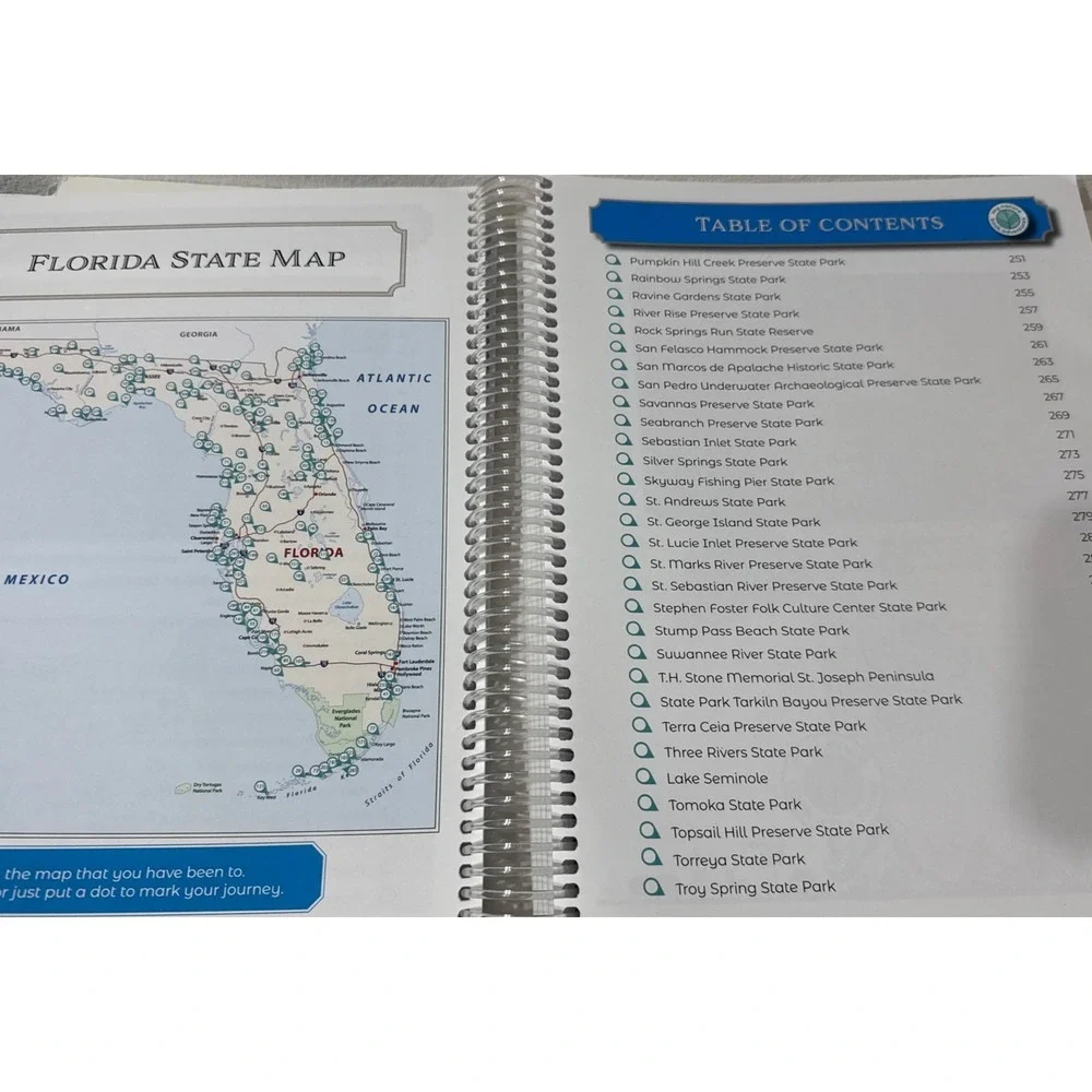 FLORIDA STATE PARKS ADVENTURE BOOK 10th Edition 2021 Journal Your Trips - Unused